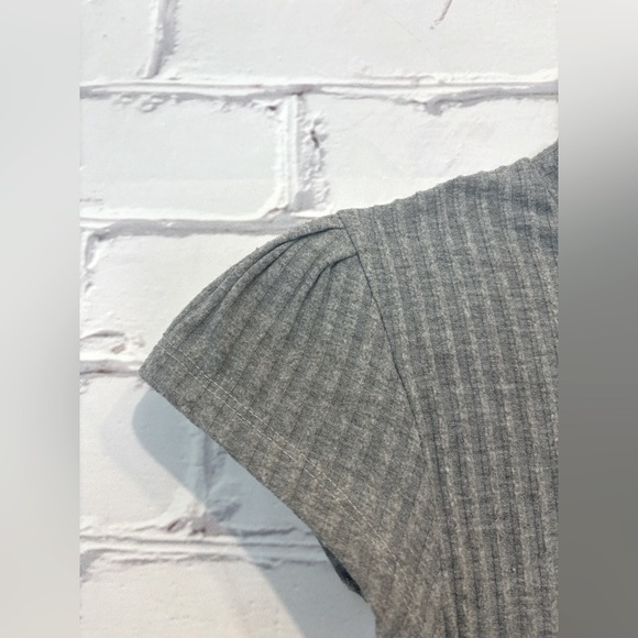 Urban outfitters Out From Under gray ribbed crew stretch bodysuit Size Small - Picture 3 of 6